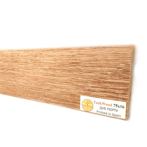 Плинтус МДФ ламинированный TeckWood Дуб Порту Oak Porto 2000×75×16