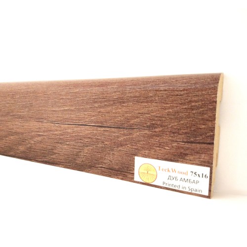 Плинтус МДФ ламинированный TeckWood Дуб Амбар Oak Barn 2000×75×16