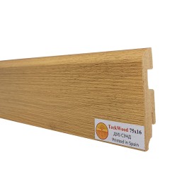 Плинтус МДФ ламинированный TeckWood Дуб Сэнд 2000×75×16