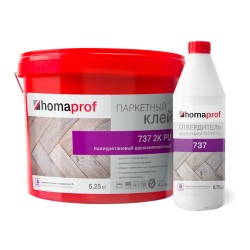 Клей для паркета Homaprof 737 2K полиуретановый 7 кг