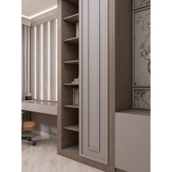 Потолочный плинтус под покраску Hiwood A178 с подсветкой 2000×140×110