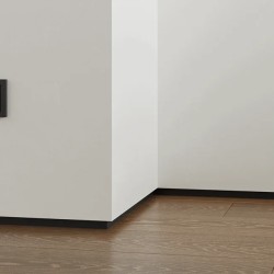 Плинтус алюминиевый теневой с подсветкой Laconistiq Light Doors Черный 38-11-300 3000×36×15,5