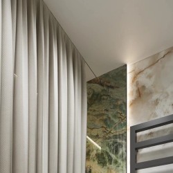 Профиль алюминиевый теневой для штор Laconistiq Gardina RAL9016 Белый муар 55-32-300 3000×50×14