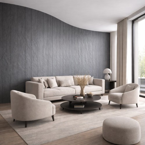 Гибкий камень Alpine Walls Гибкая керамика Ardesia MTR-001PW 1200×600×4