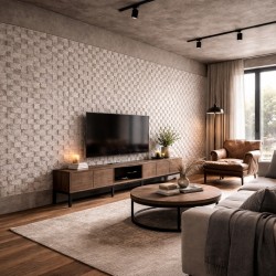 Гибкий камень Alpine Walls Гибкая керамика Tessera Bianca MTR-002PW 1200×590×7