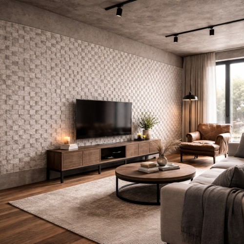Гибкий камень Alpine Walls Гибкая керамика Tessera Bianca MTR-002PW 1200×590×7