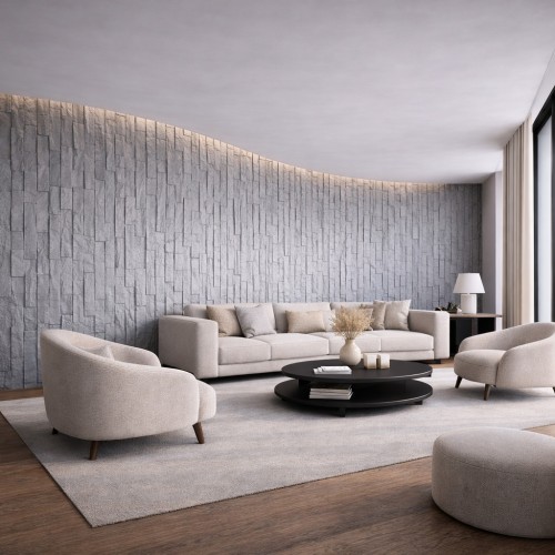 Гибкий камень Alpine Walls Гибкая керамика Muro Verticale MTR-003PW 1200×600×6