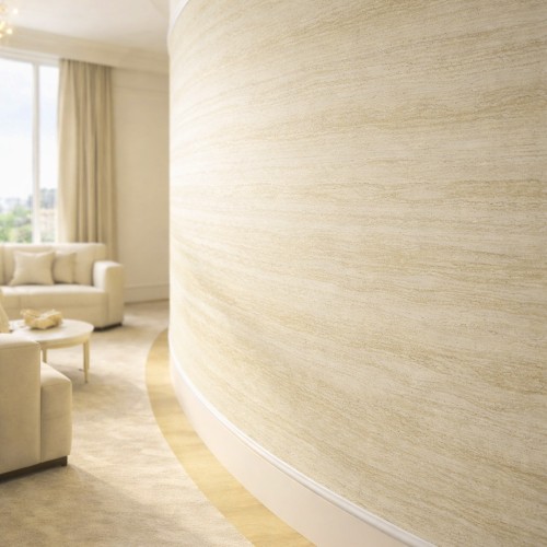 Гибкий камень Alpine Walls Гибкая керамика Travertino Crema MTR-013PW 1200×600×4