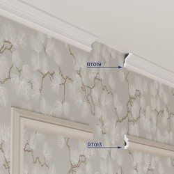 Потолочный плинтус под покраску Artiva RT019 2000×20×30
