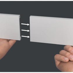 Заглушка для плинтуса под покраску Decor-Dizayn DD709/U3 правая 100 мм