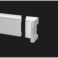 Угол внутренний для плинтуса под покраску Decor-Dizayn DD005/U1 79 мм