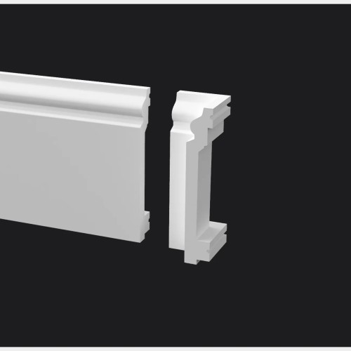 Угол внутренний для плинтуса под покраску Decor-Dizayn DD701/U1 100 мм