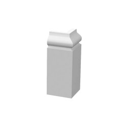Угол внешний для плинтуса под покраску Decor-Dizayn DD005/U2 79 мм