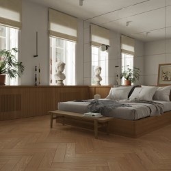 Композитная паркетная доска Alpine Floor Приоритет Паркет Дуб Винтажный ECO 30-6 венгерская елка 600×125×5,5