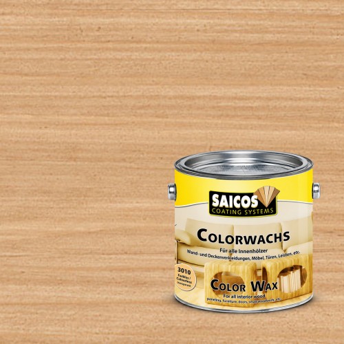 Воск для дерева Saicos Colorwachs Classic цвет 3022 Каштан 2,5 л