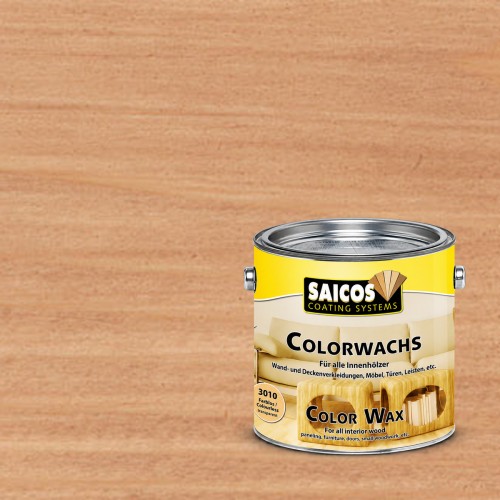 Воск для дерева Saicos Colorwachs Classic цвет 3023 Бук 0,125 л