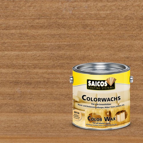 Воск для дерева Saicos Colorwachs Classic цвет 3081 Орех 0,125 л