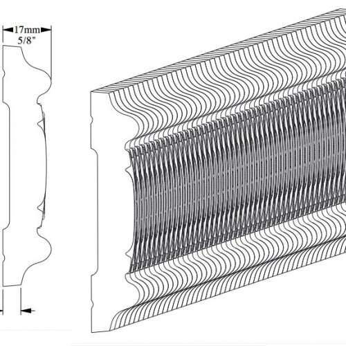 Гибкий молдинг под покраску Orac Decor Orac Luxxus P7030F 85х17 Гибкий молдинг под покраску Orac Decor Orac Luxxus P7030F 85х17