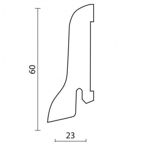 Плинтус деревянный Tarkett Дуб Айвори 60х23