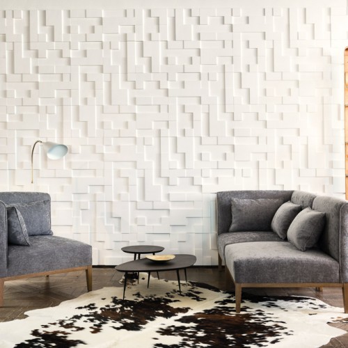 Стеновая панель под покраску Orac Decor Modern Cubi W102 333×333×25