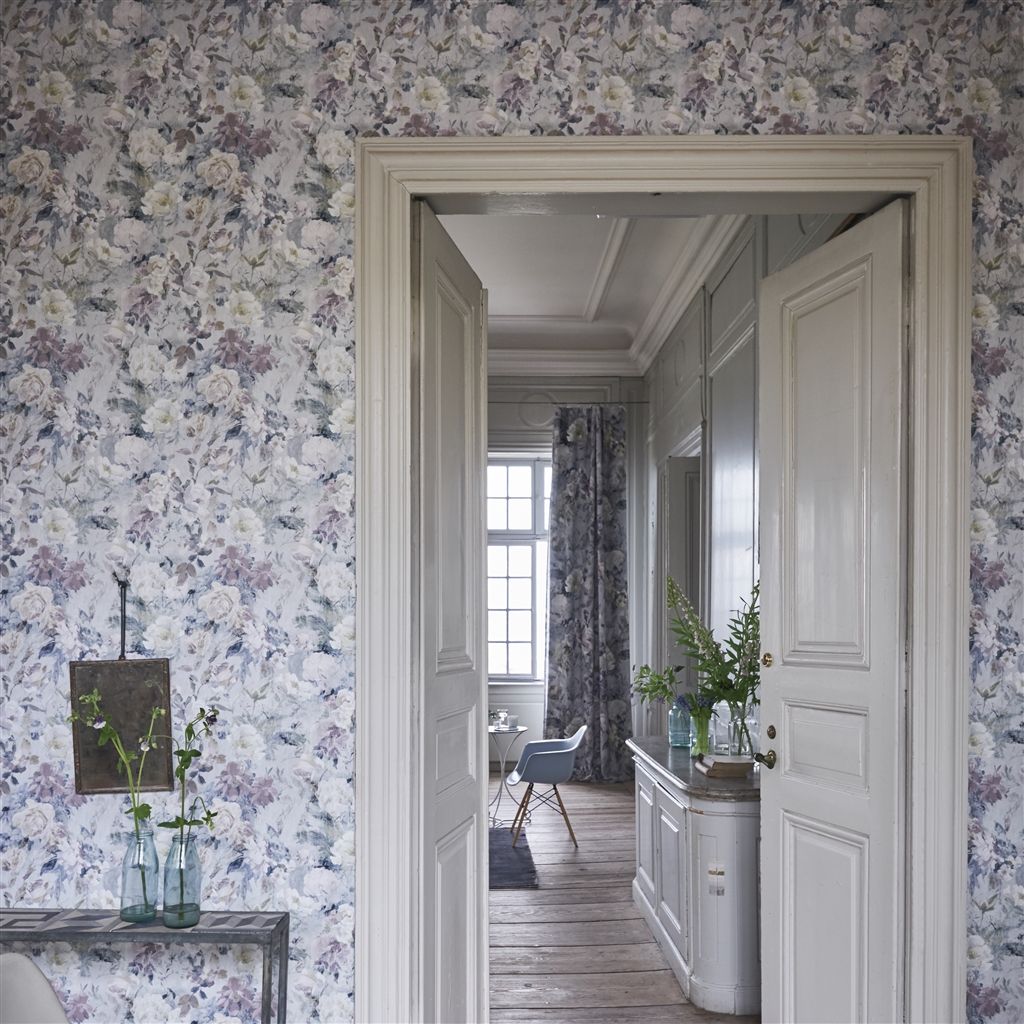 Обои Designers Guild Jardin Des Plantes Marianne Viola PDG712/02 фото в интерьере