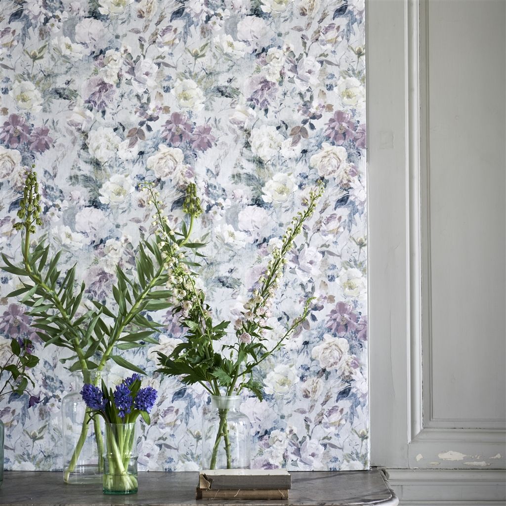 Обои Designers Guild Jardin Des Plantes Marianne Viola PDG712/02 фото в интерьере