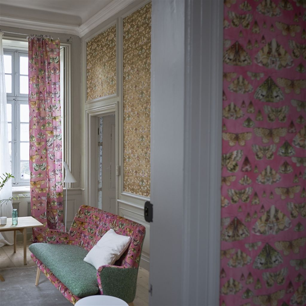 Обои Designers Guild Jardin Des Plantes Issoria Rose PDG713/03 фото в интерьере