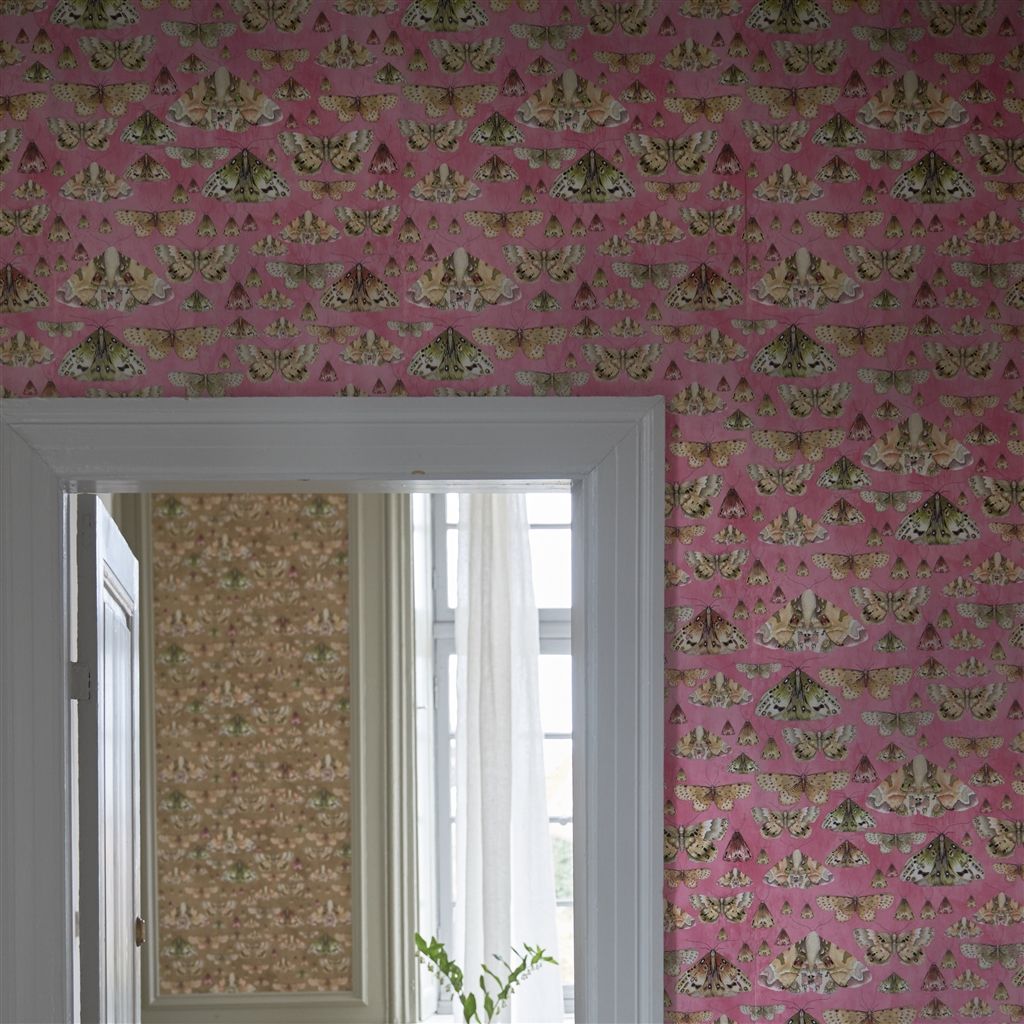 Обои Designers Guild Jardin Des Plantes Issoria Rose PDG713/03 фото в интерьере