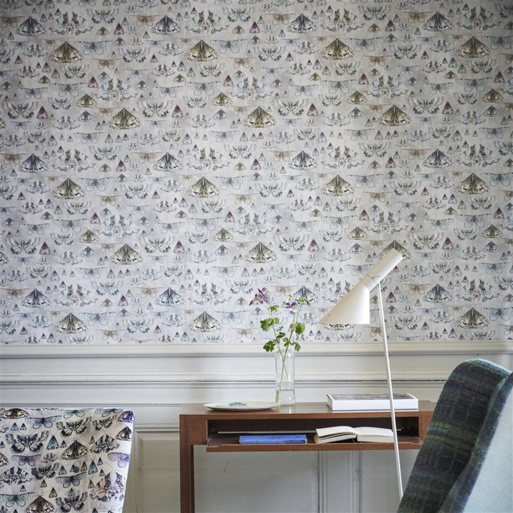 Обои Designers Guild Jardin Des Plantes Issoria Pearl PDG713/04 фото в интерьере