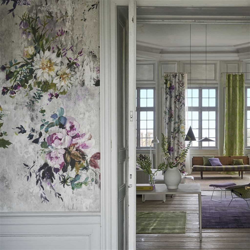 Панно Designers Guild Jardin Des Plantes Aubriet Amethyst PDG717/02 фото в интерьере