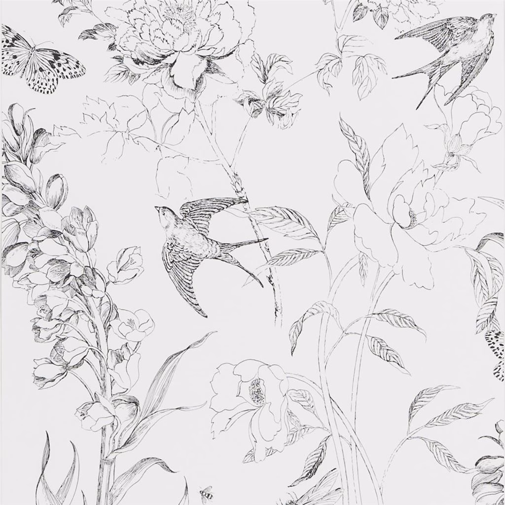 Обои Designers Guild Jardin Des Plantes Sibylla Garden Black And White PDG721/01