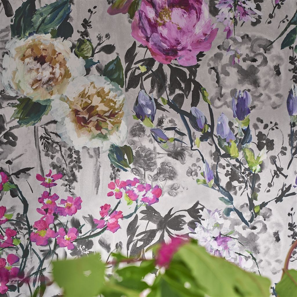 Панно Designers Guild Majolica Majolica Slate PDG1028/02 фото в интерьере