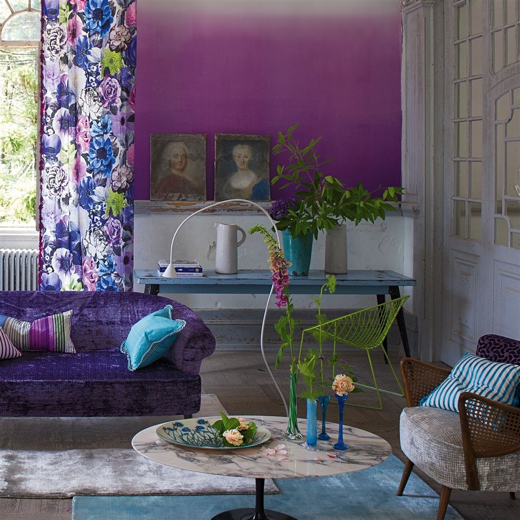 Панно Designers Guild Marquisette Saraille-Crocus P600/02 фото в интерьере