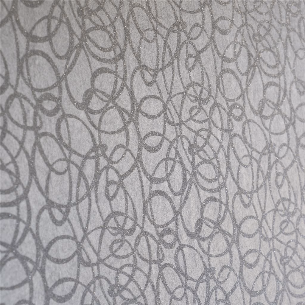 Обои Designers Guild Marquisette Girandole-Silver PDG690/04 фото в интерьере