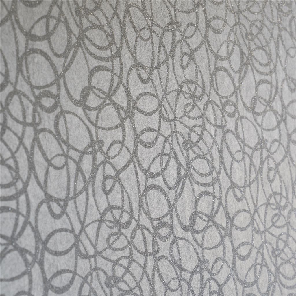 Обои Designers Guild Marquisette Girandole-Silver PDG690/04 фото в интерьере