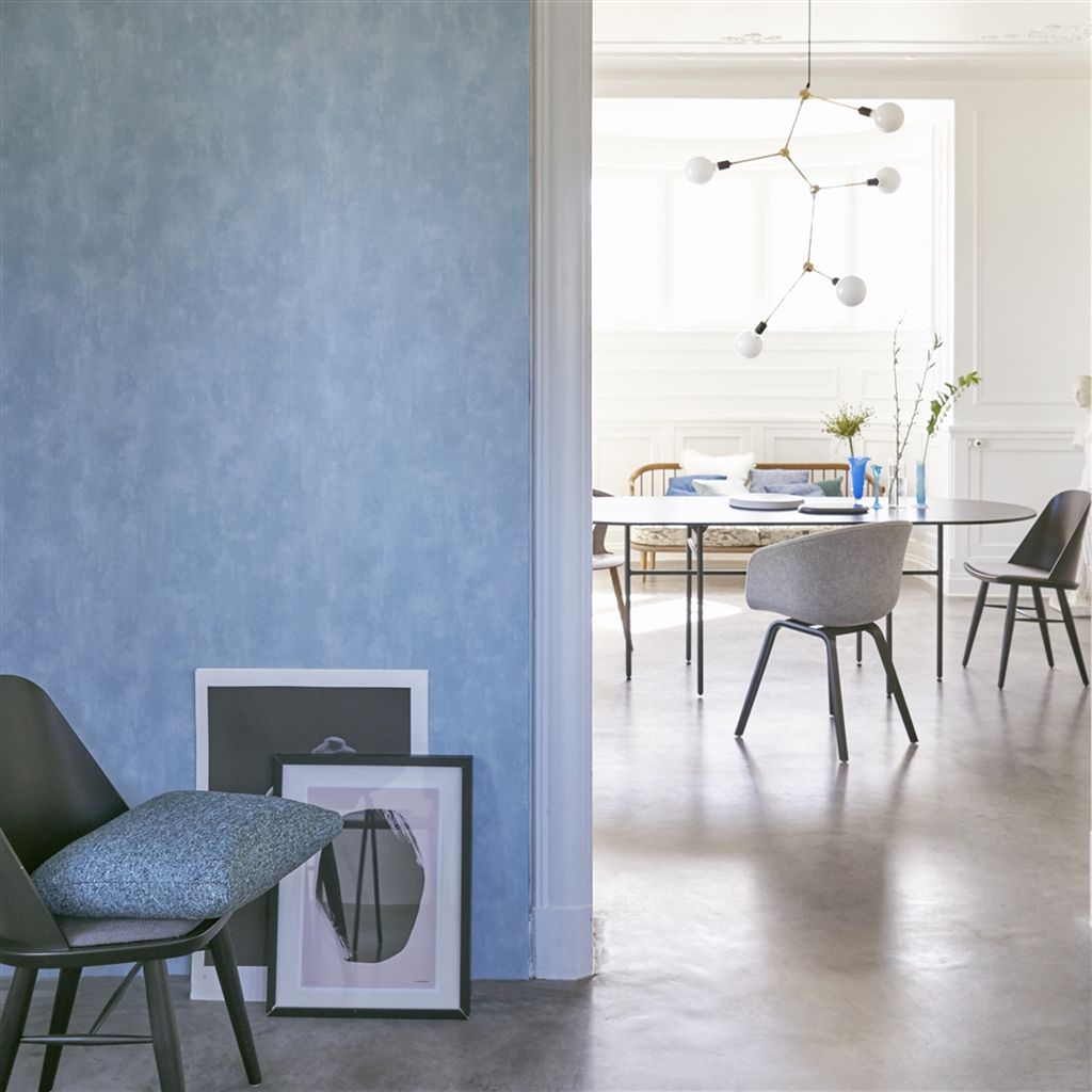 Обои Designers Guild Parchment Aqua PDG719/25 фото в интерьере