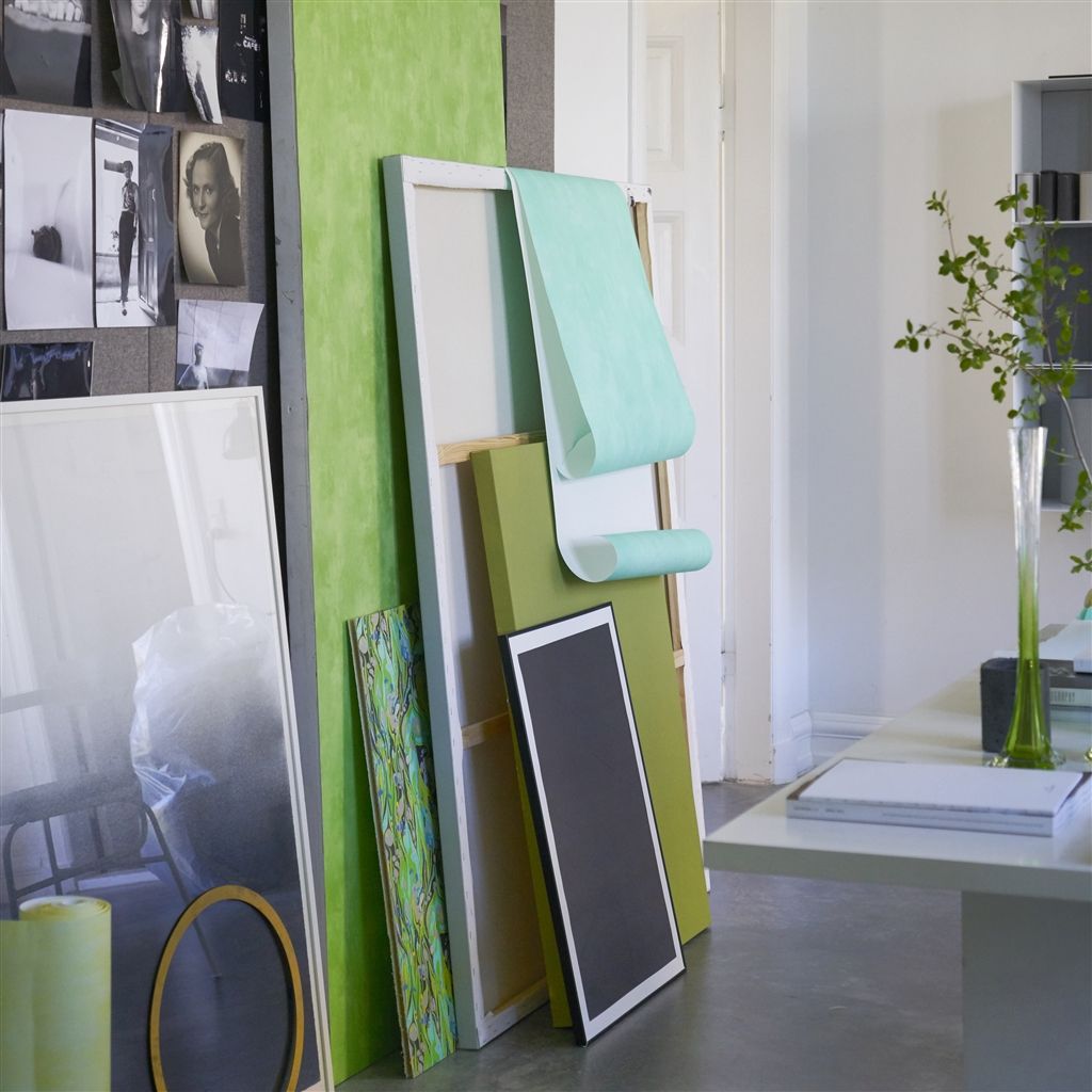 Обои Designers Guild Parchment Varese Leaf PDG719/27 фото в интерьере