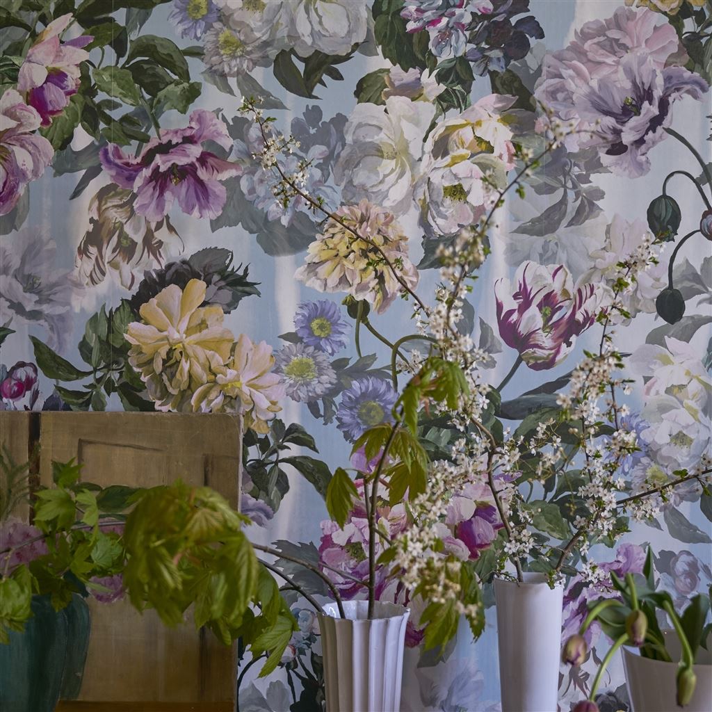 Панно Designers Guild Tulipa Stellata Delft Flower Grande Sky PDG1038/03