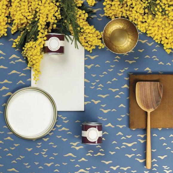 Обои Farrow & Ball Latest & Greatest Yukutori BP4307 фото в интерьере