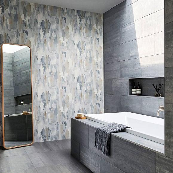 Обои Harlequin Entity Multitude Slate/Kohl 111687 фото в интерьере