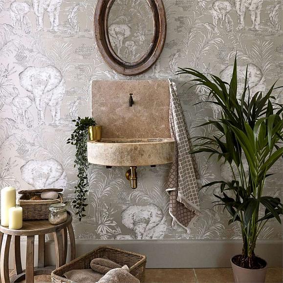 Обои Harlequin Zapara Kinabalu Linen 111776 фото в интерьере