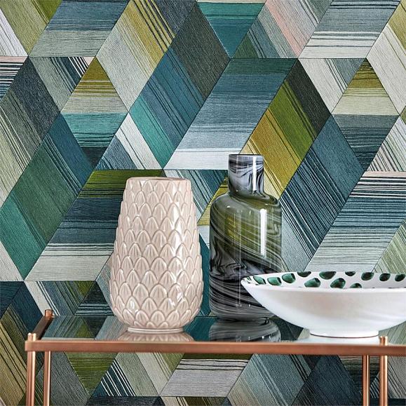 Обои Harlequin Momentum 5 Arccos Emerald/Blush 111970