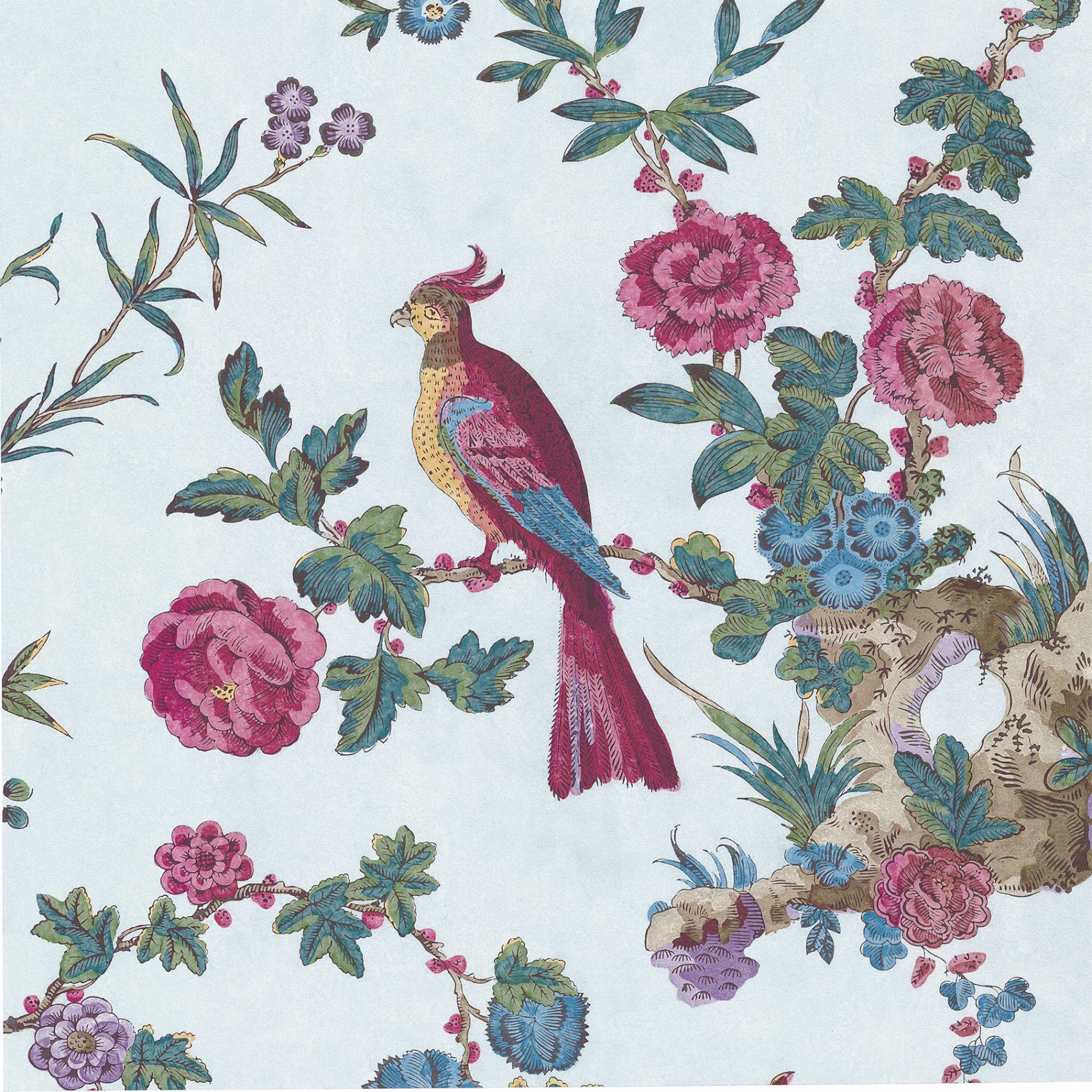 Обои Little Greene Archive Trails Darwin − Azure 0247DAAZURE