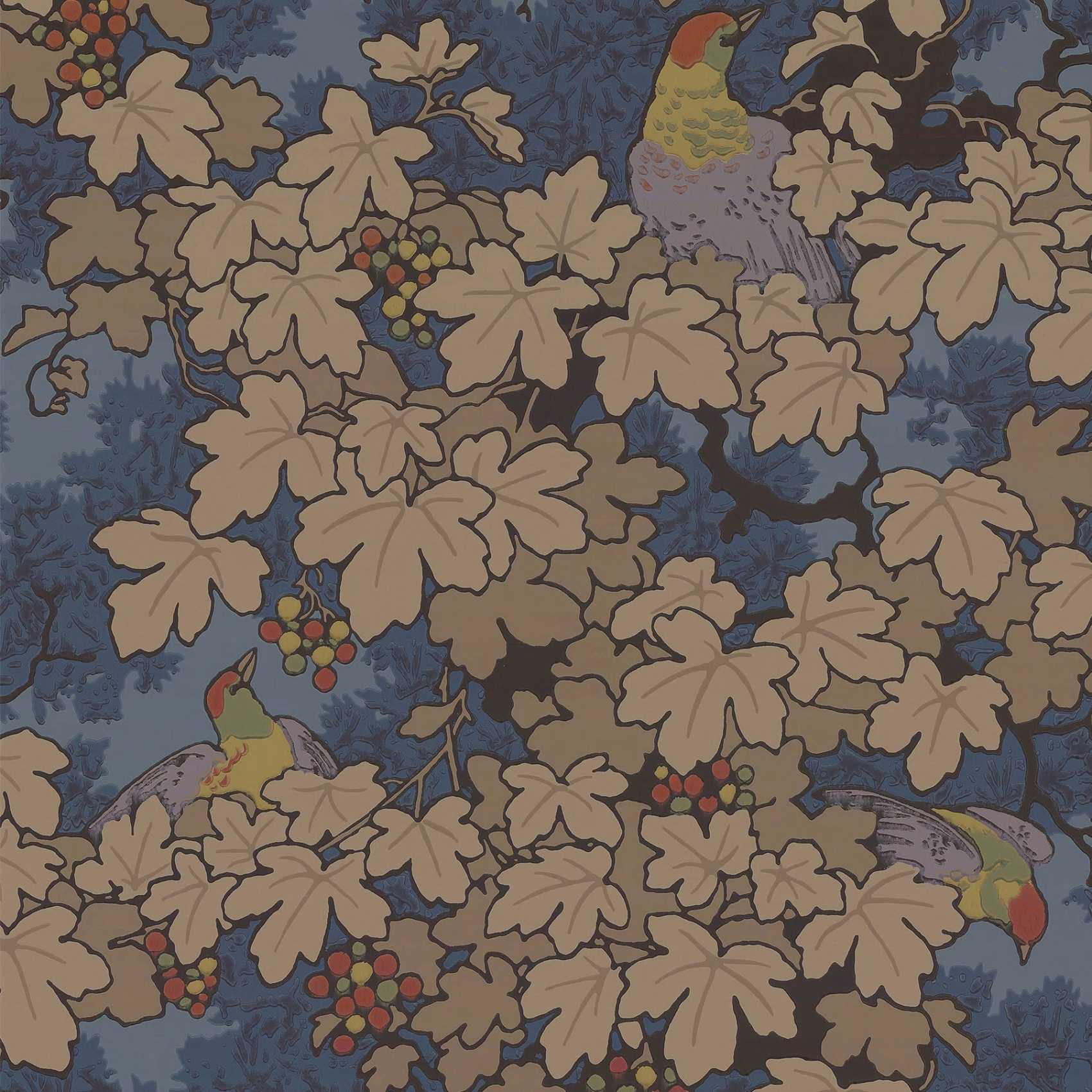 Обои Little Greene Archive Trails Vine - Bleu 0247VIBLEUZ