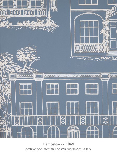 Обои Little Greene 20th Century Papers Hampstead - James Blue 0271HAJAMES