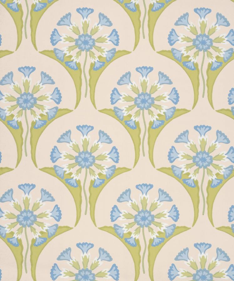 Обои Little Greene National Trust Papers Hencroft - Blue Primula 0245HEBLUEP