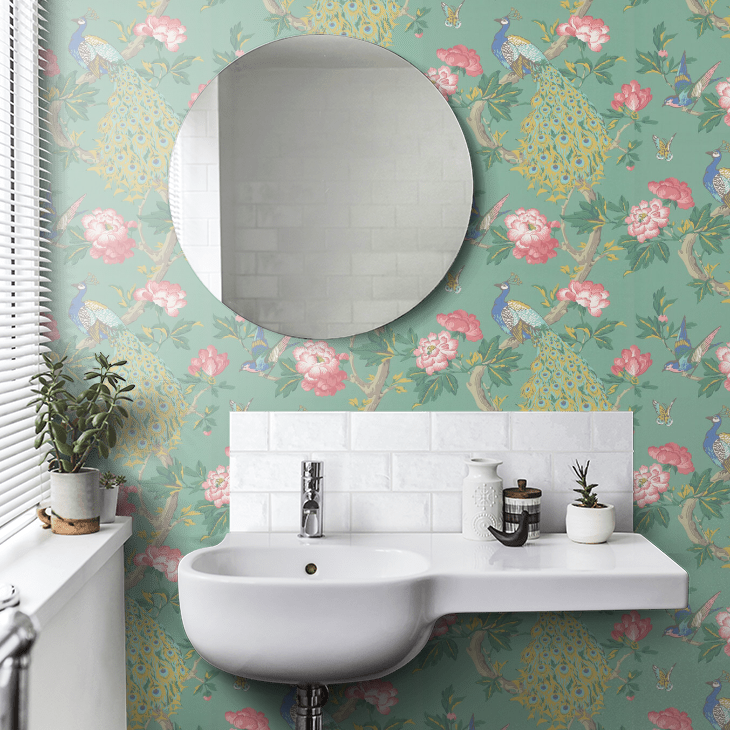 Обои Little Greene National Trust Papers Pavona - Vivienne 0245PAVIVIE фото в интерьере