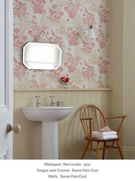 Обои Little Greene 1950s Wallpaper Norcombe - Jazz фото в интерьере