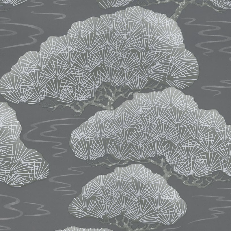 Обои Little Greene 20th Century Papers Pines - Silver Pine 0275PISILVE