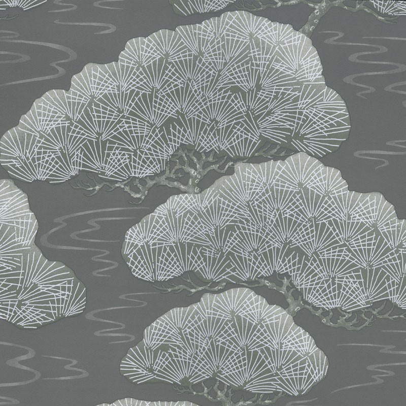 Обои Little Greene 20th Century Papers Pines - Silver Pine 0275PISILVE